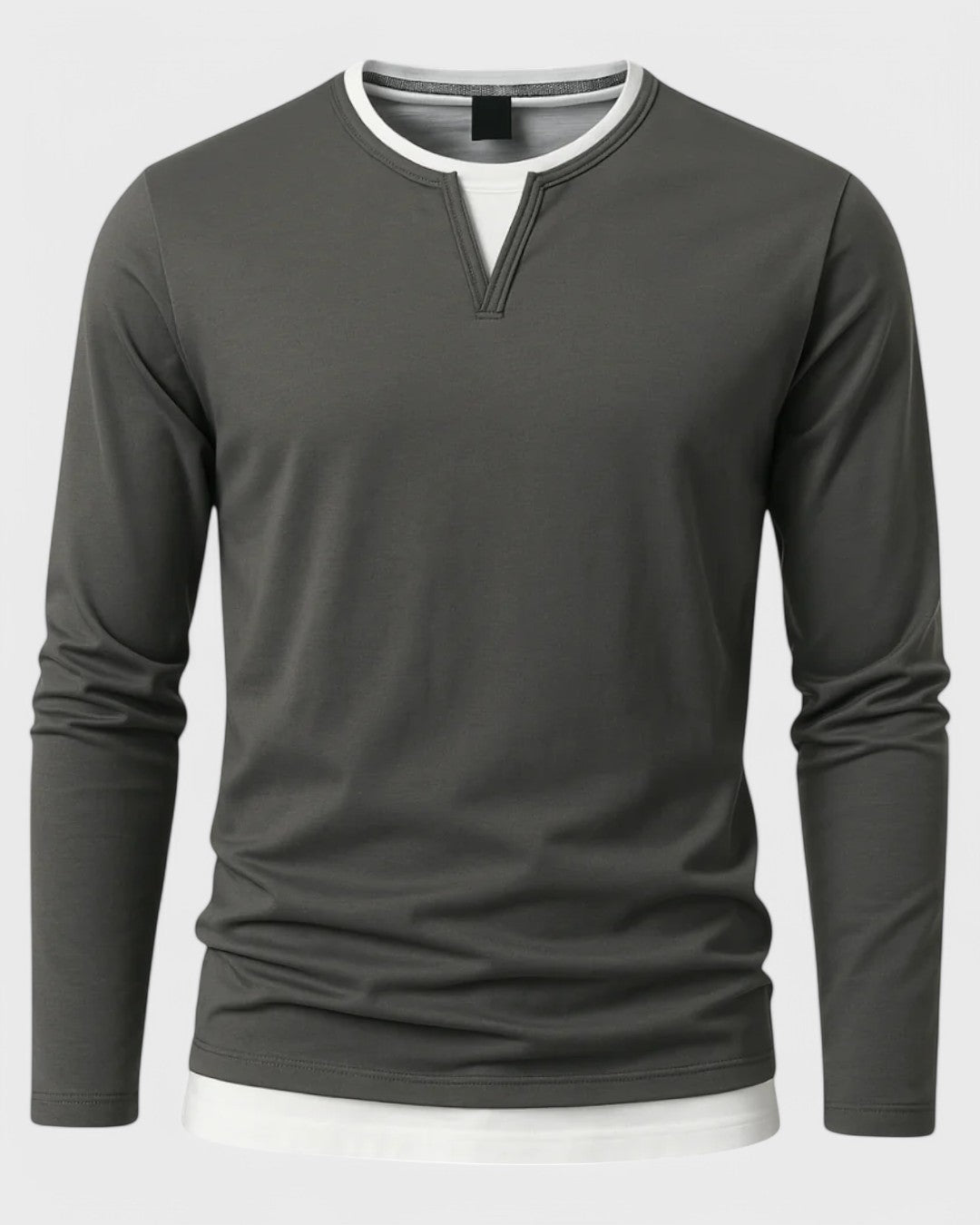 T-shirt à manches longues en laine mérinos