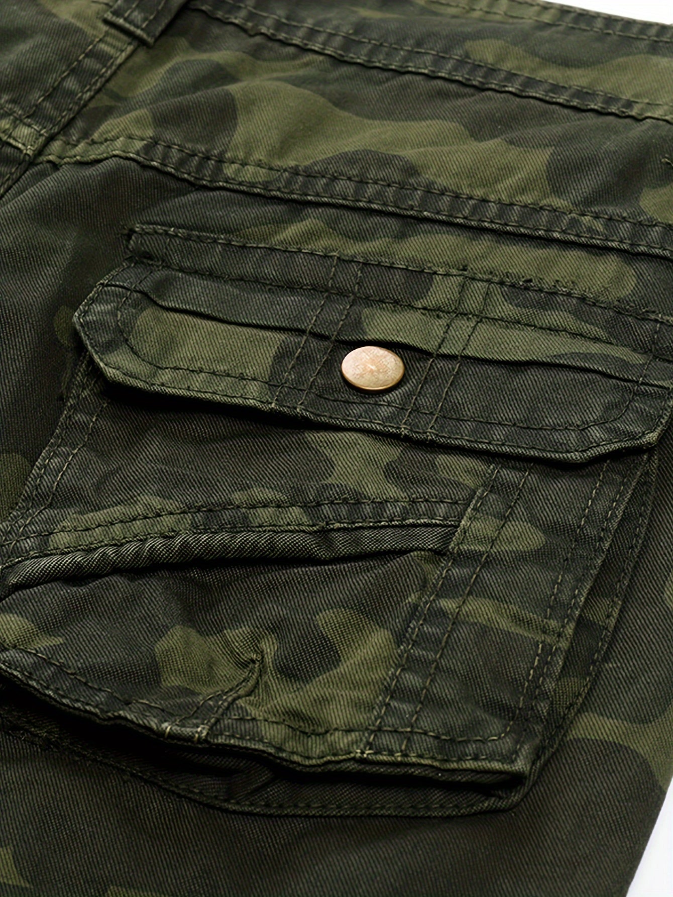 Pantalon Camouflage 100% Coton avec Poches pour Hommes,