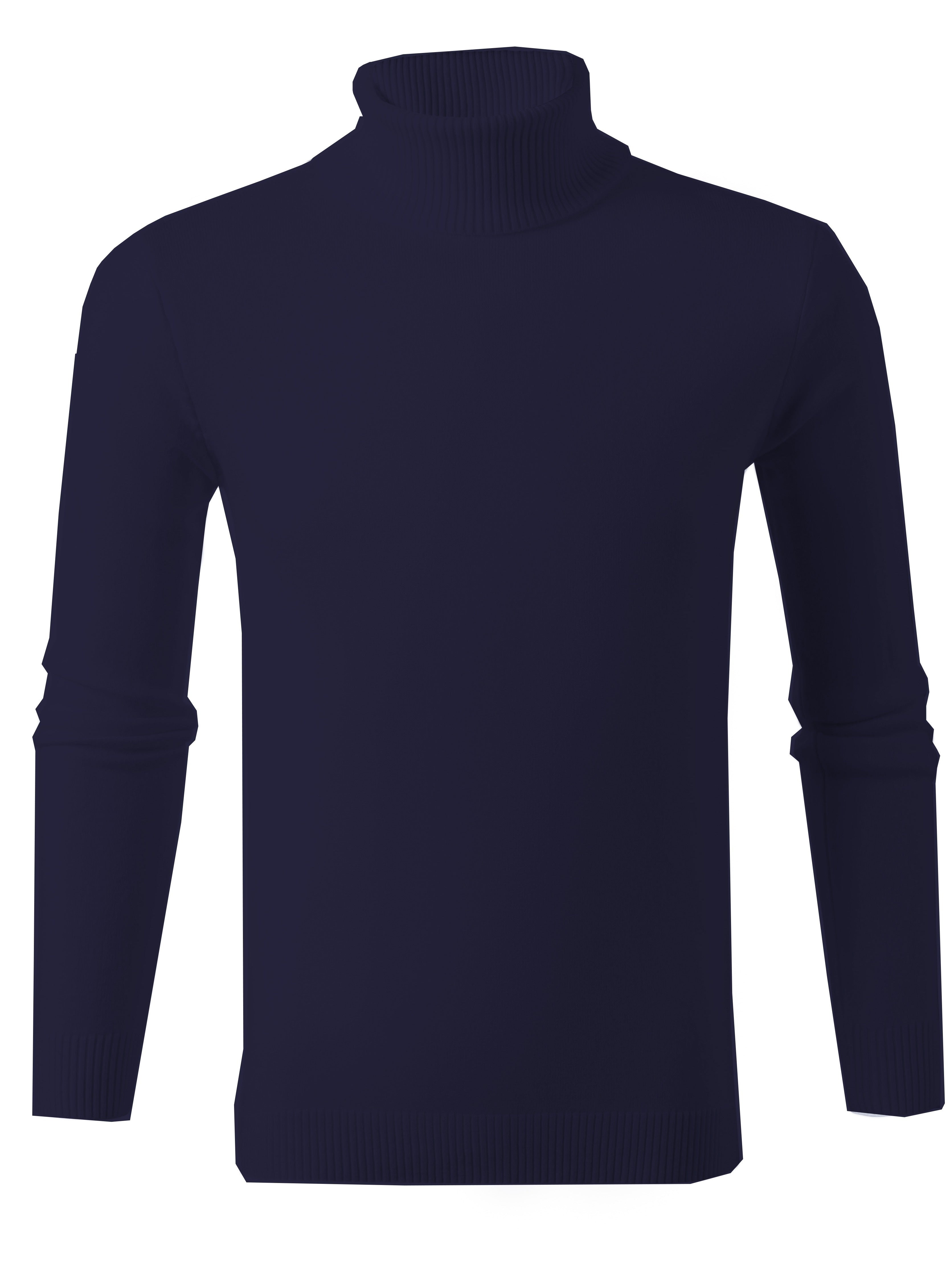 Pull Slim Tricoté Col Roulé pour Hommes