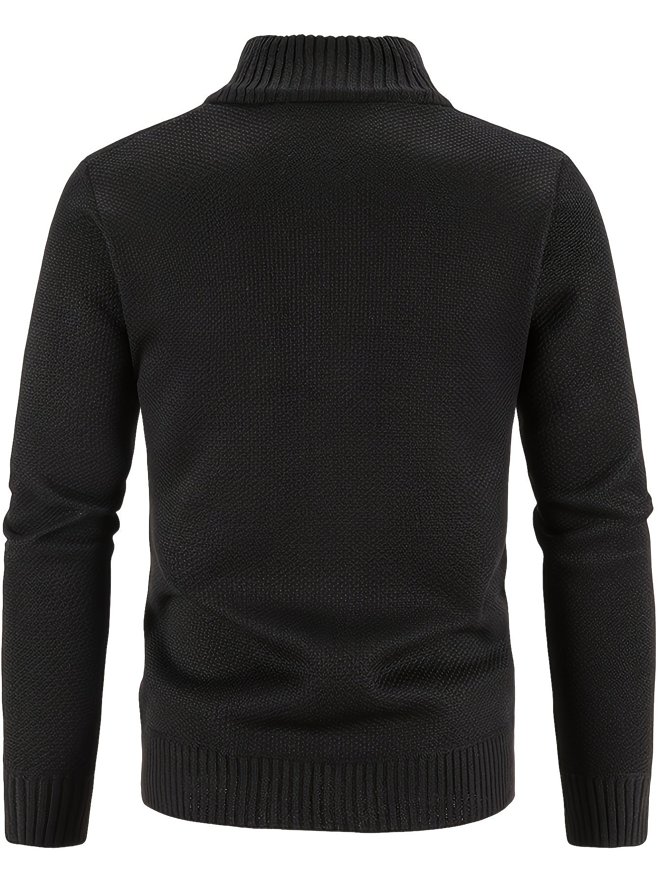 Veste Col Montant Tricotée avec Poches