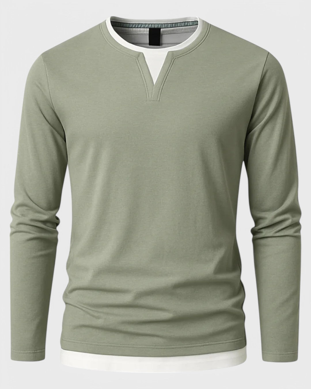 T-shirt à manches longues en laine mérinos