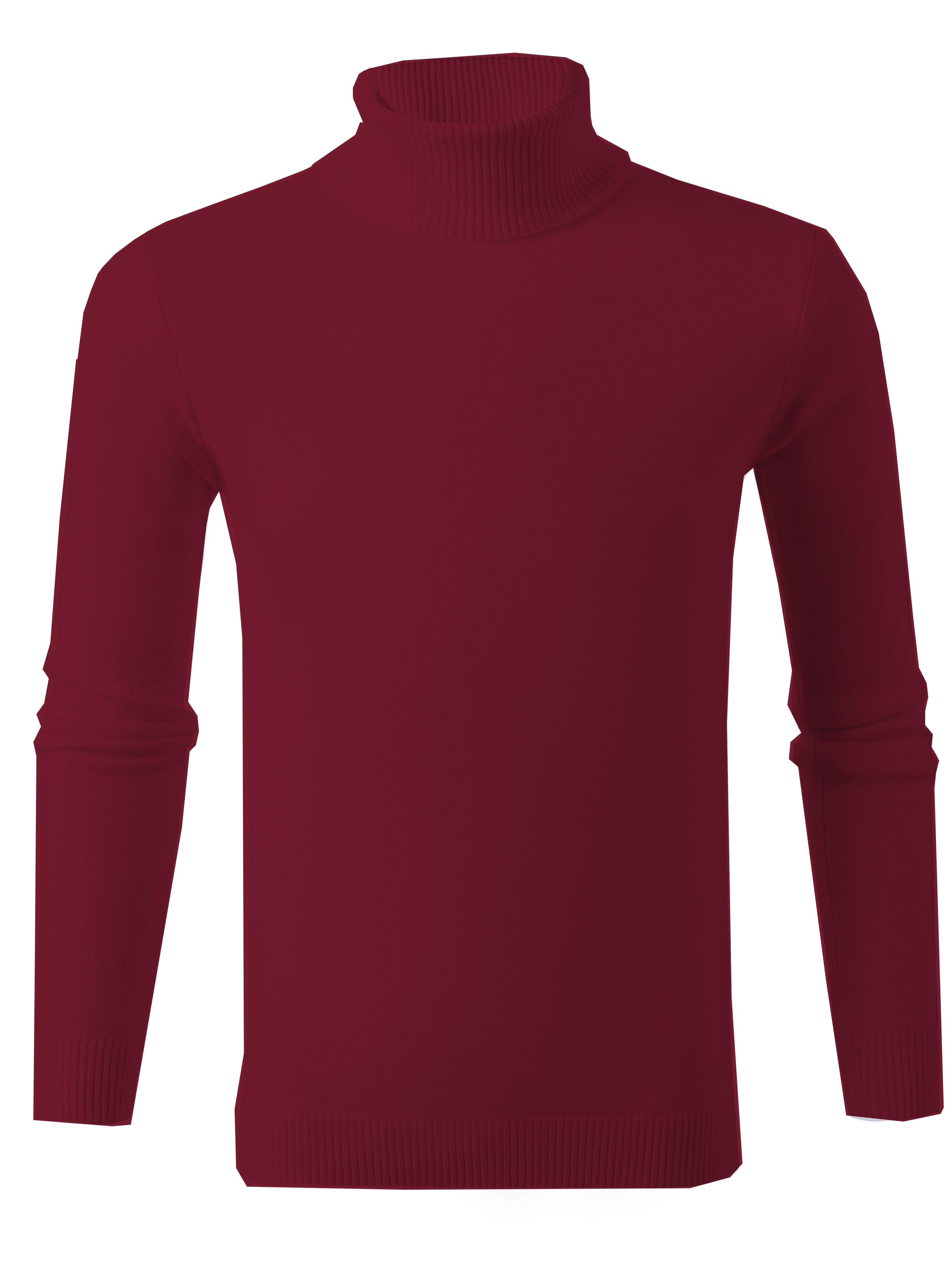 Pull Slim Tricoté Col Roulé pour Hommes