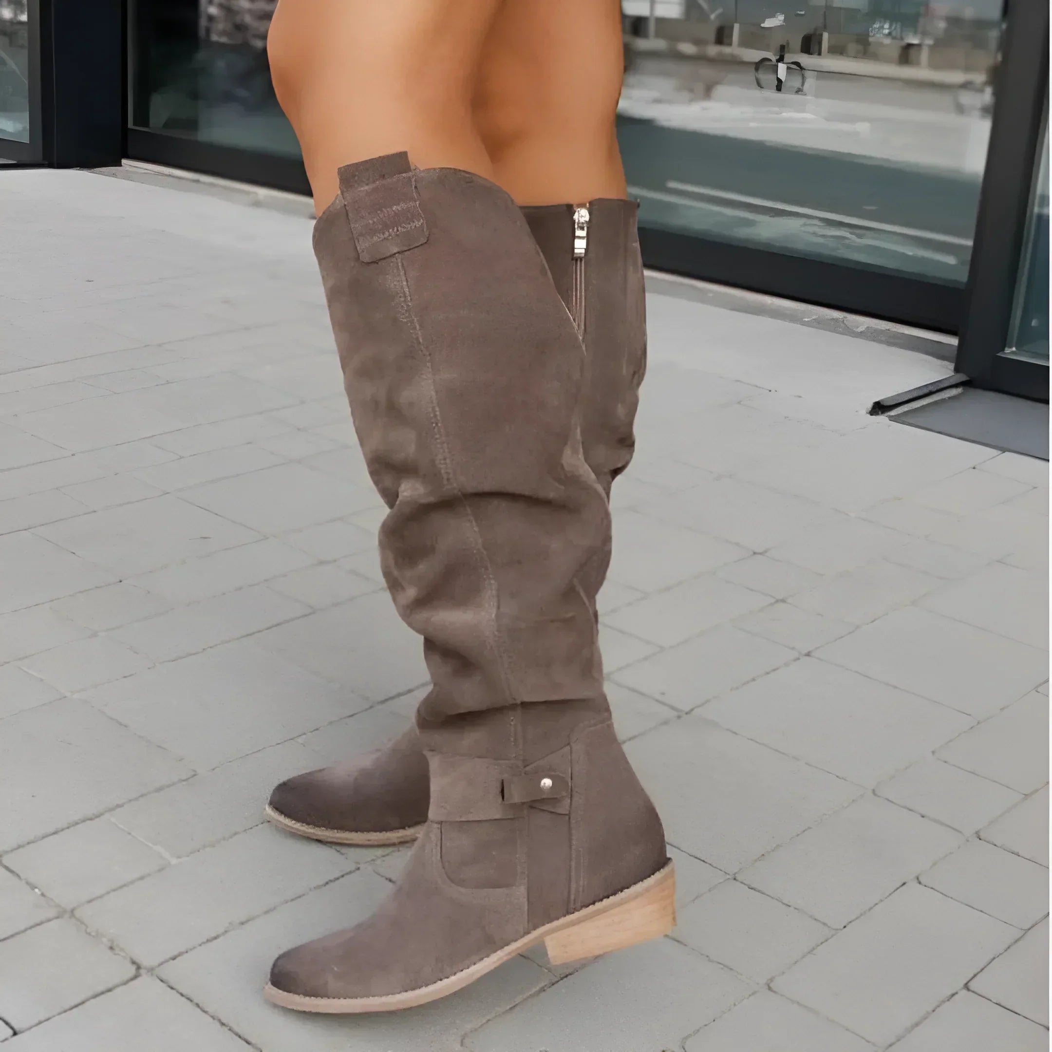 Bottes à Genouillères Élégantes pour Femmes