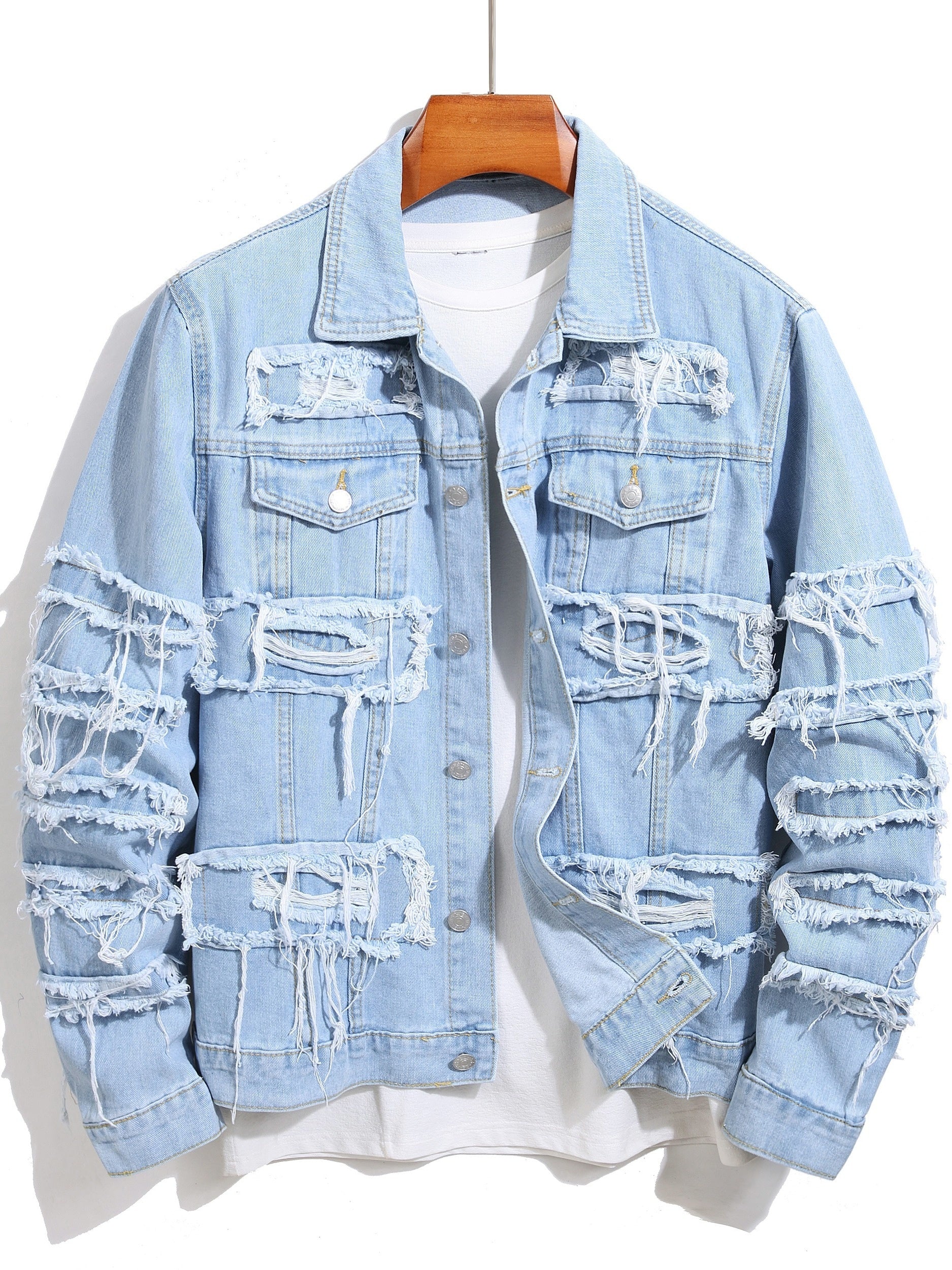 Veste en jean classique pour hommes