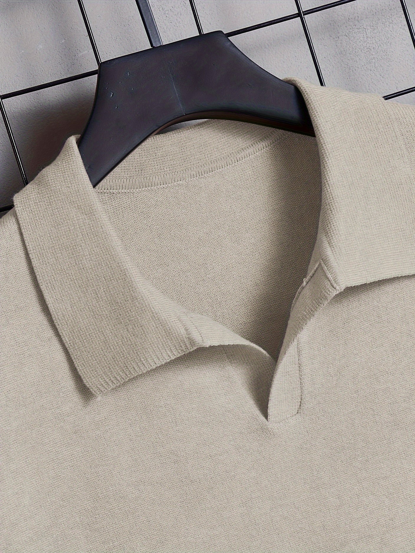 Chemise à Manches Courtes à Revers Chic pour Hommes