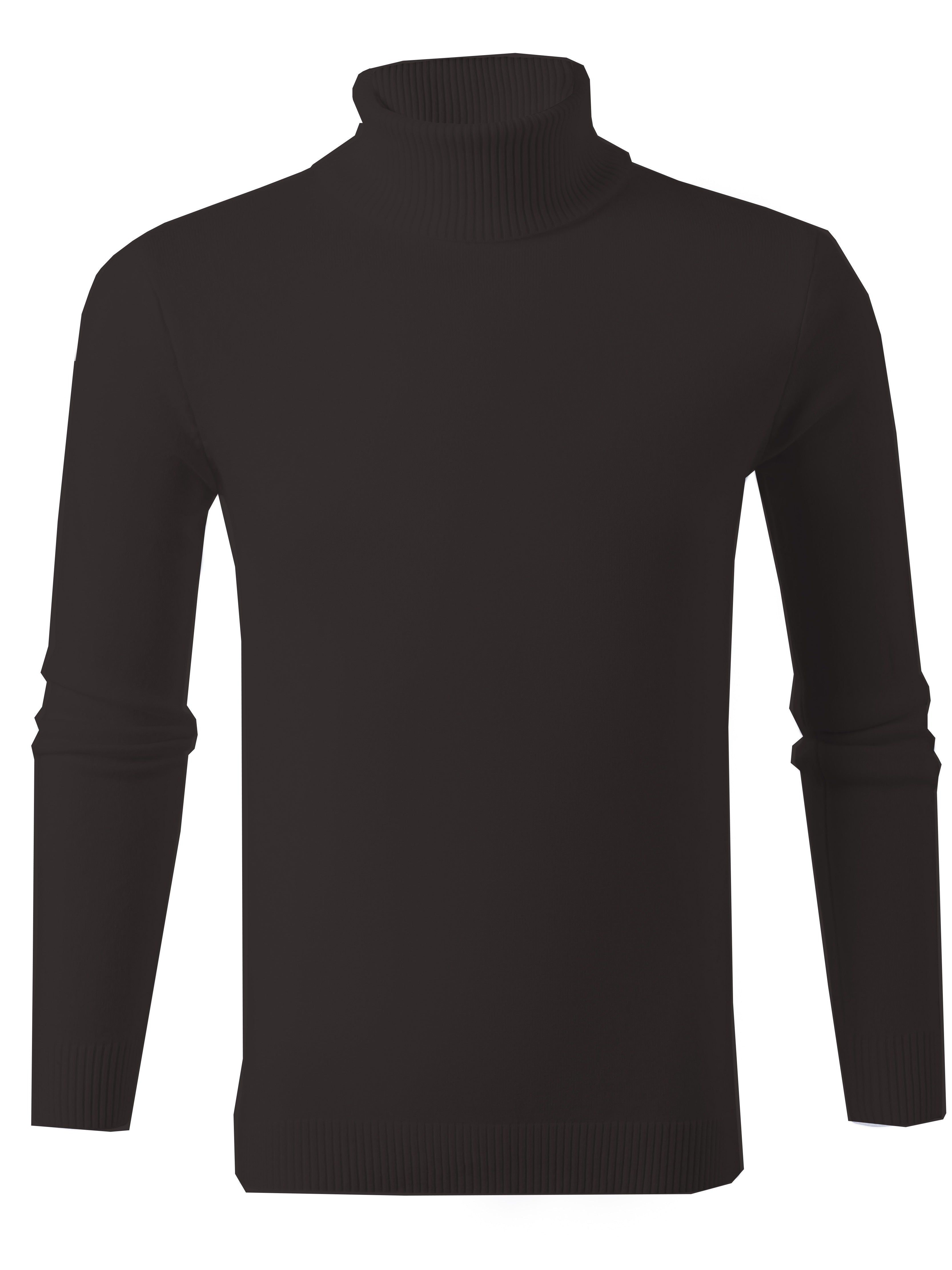 Pull Slim Tricoté Col Roulé pour Hommes