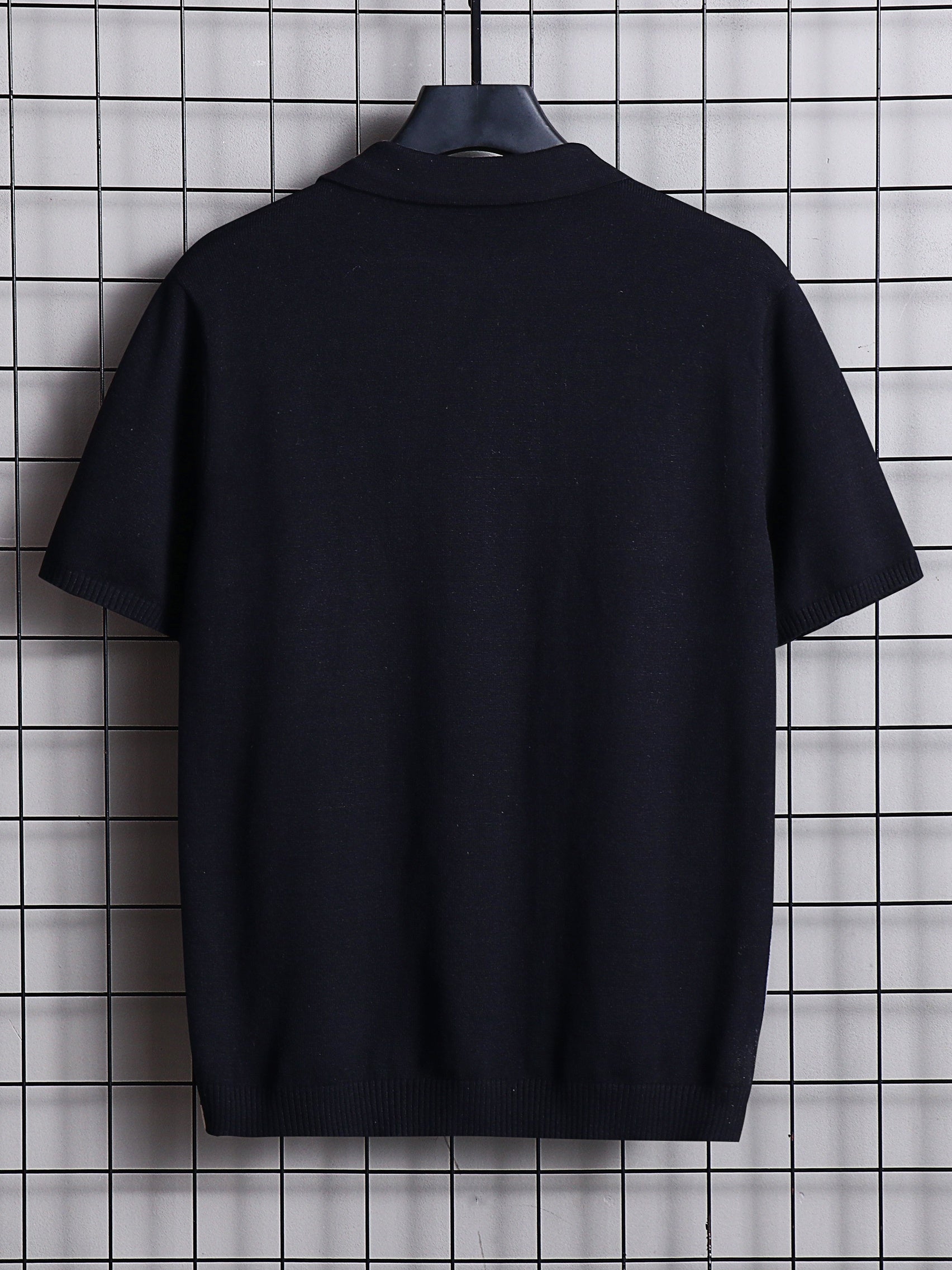 Chemise à Manches Courtes à Revers Chic pour Hommes