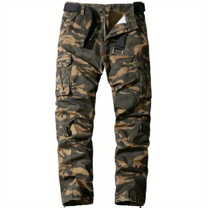 Pantalon Camouflage 100% Coton avec Poches pour Hommes,