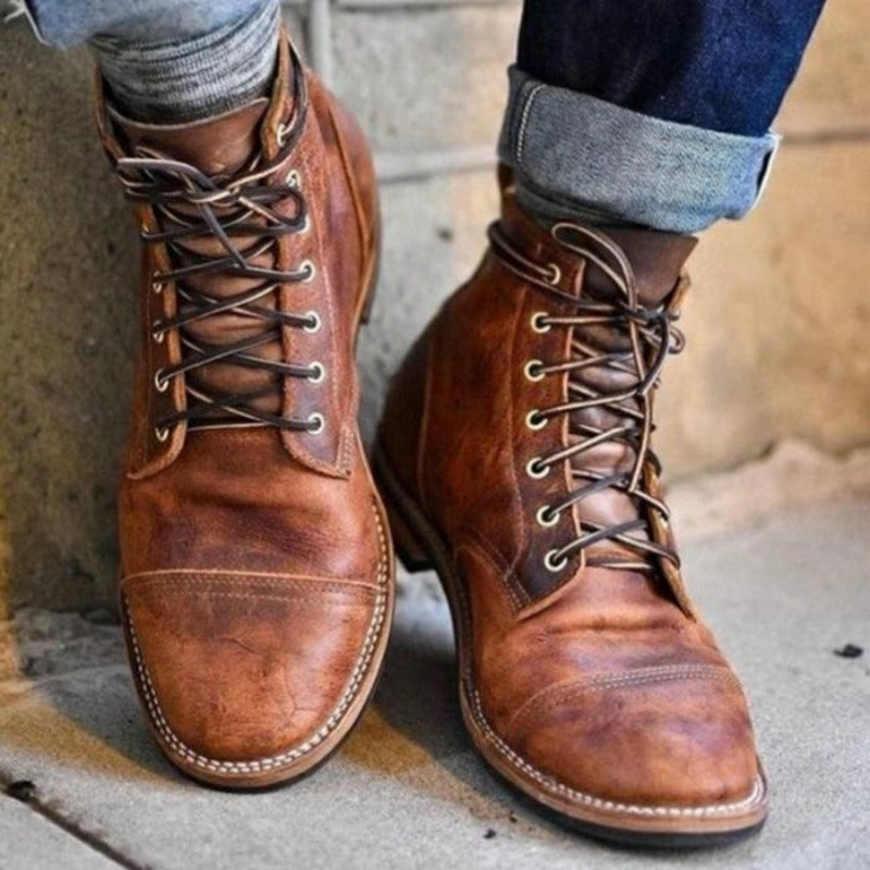 Bottes en Cuir Élégantes pour Hommes