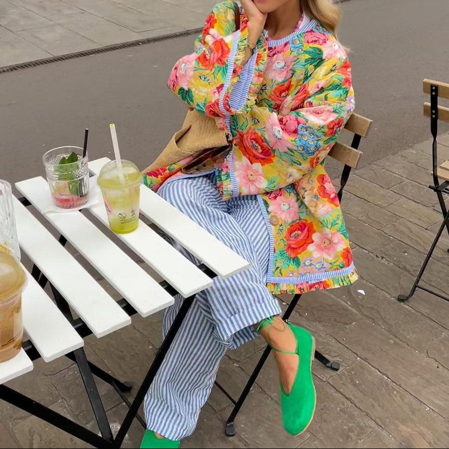 ColorCascade Veste Élégante pour la Saison à Venir