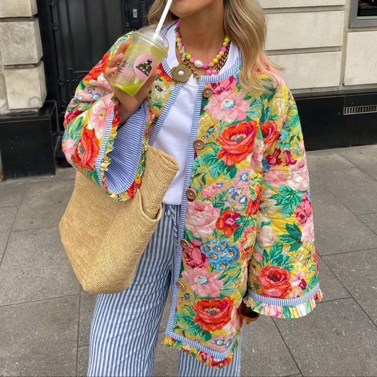 ColorCascade Veste Élégante pour la Saison à Venir