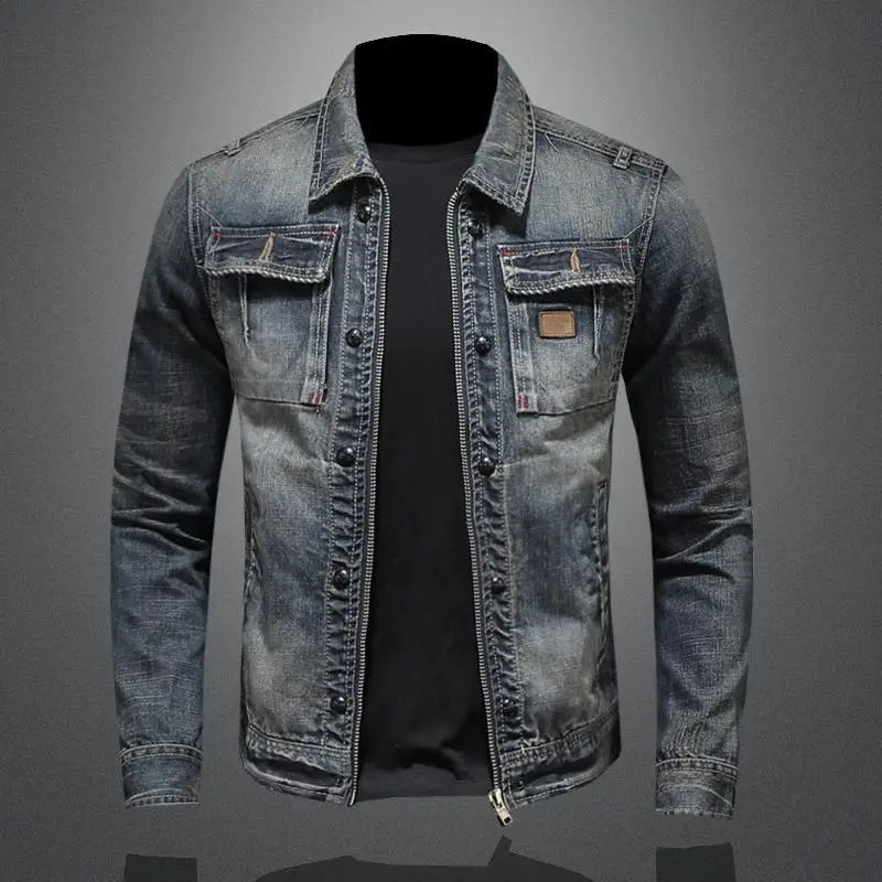 Veste en jean rétro pour hommes