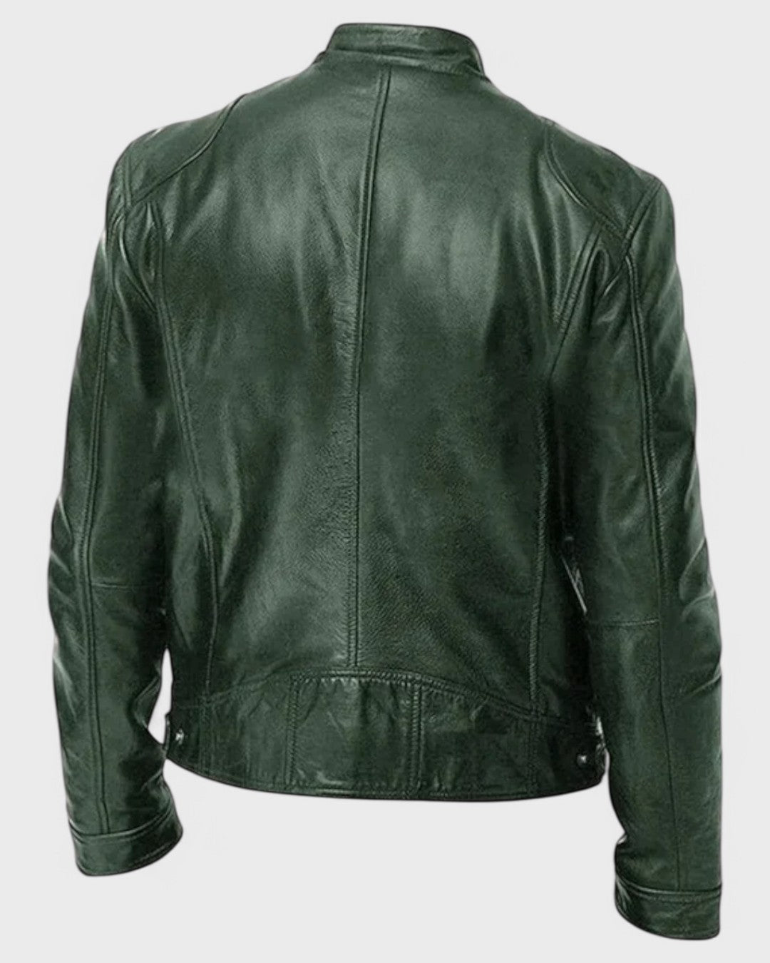 Veste en cuir décontractée