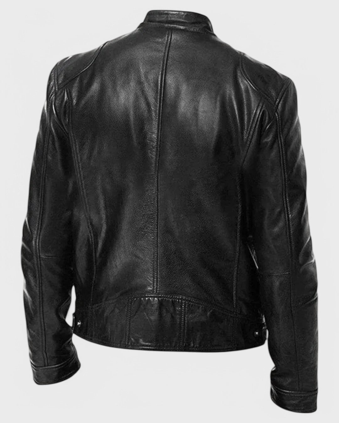 Veste en cuir décontractée