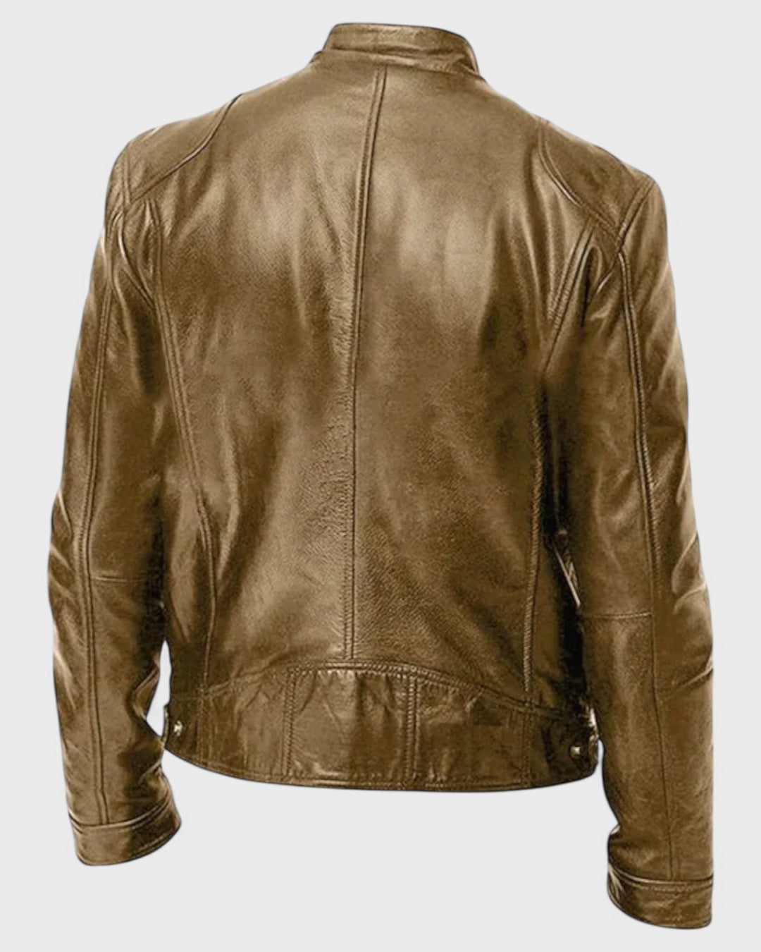 Veste en cuir décontractée