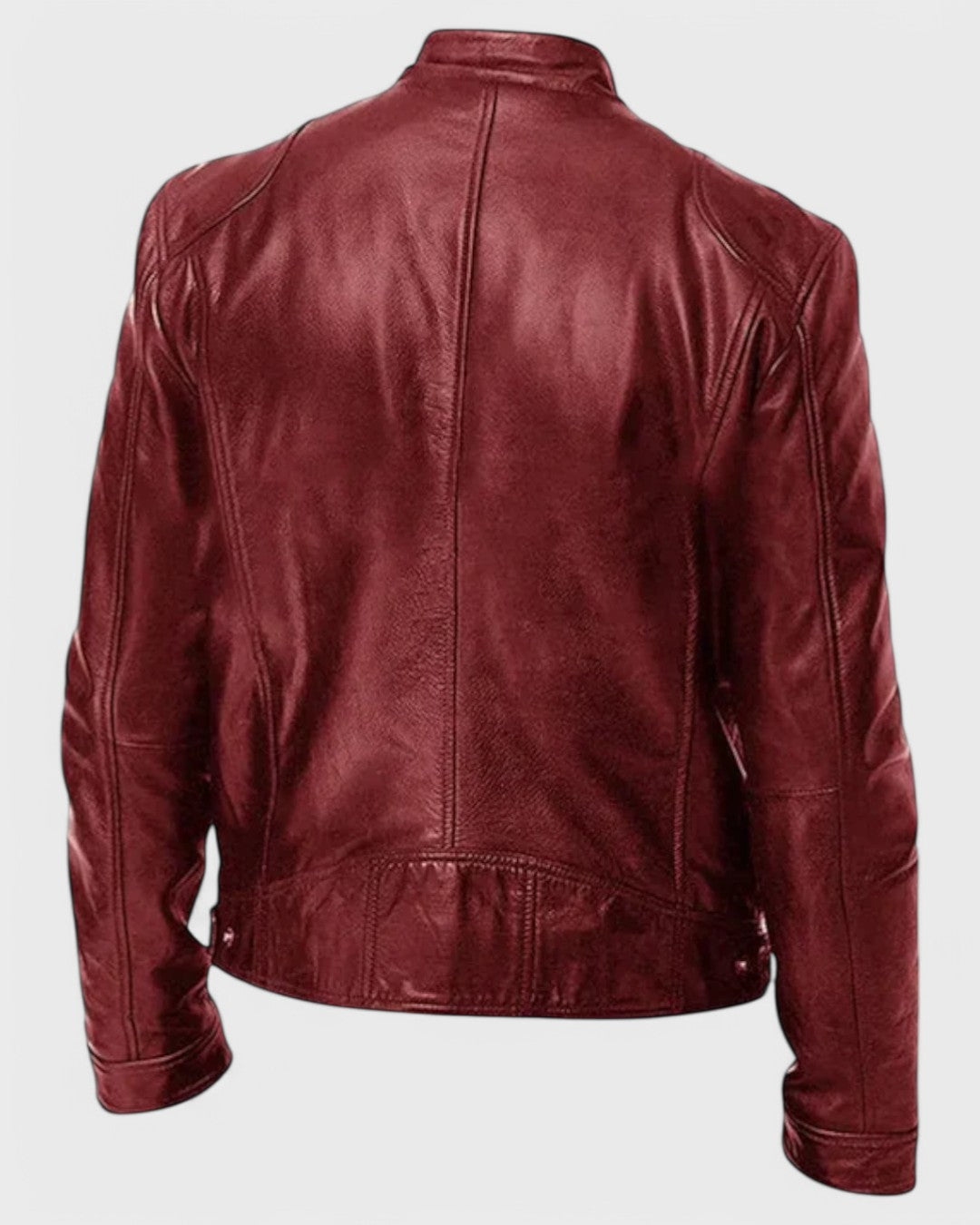 Veste en cuir décontractée