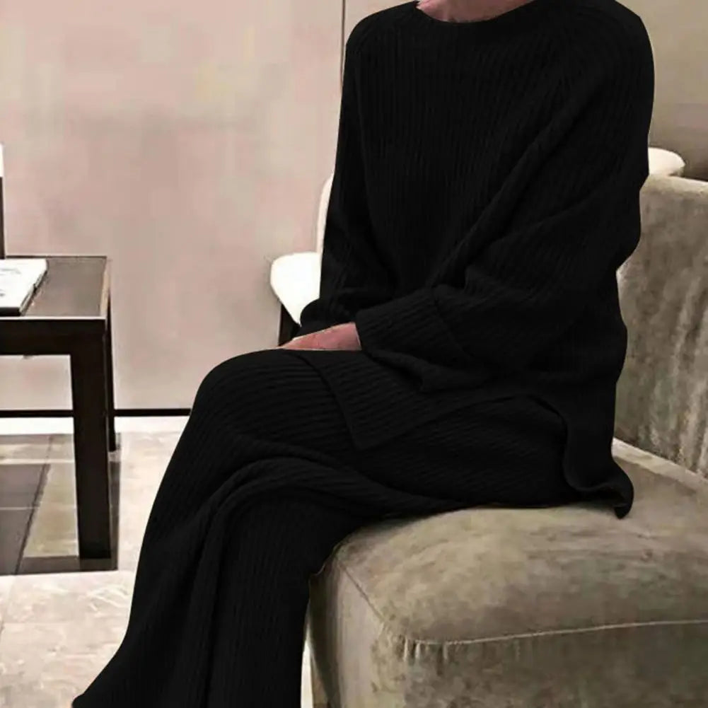 Ensemble deux pièces élégant en tricot pour femmes