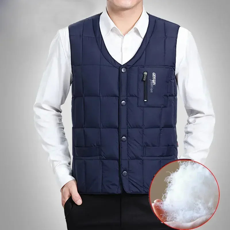 Gilet léger en duvet de canard pour hommes
