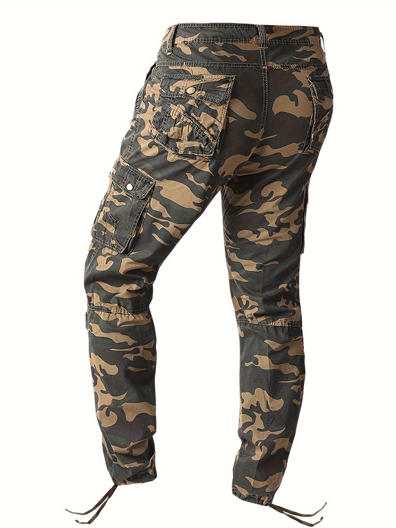 Pantalon Camouflage 100% Coton avec Poches pour Hommes,