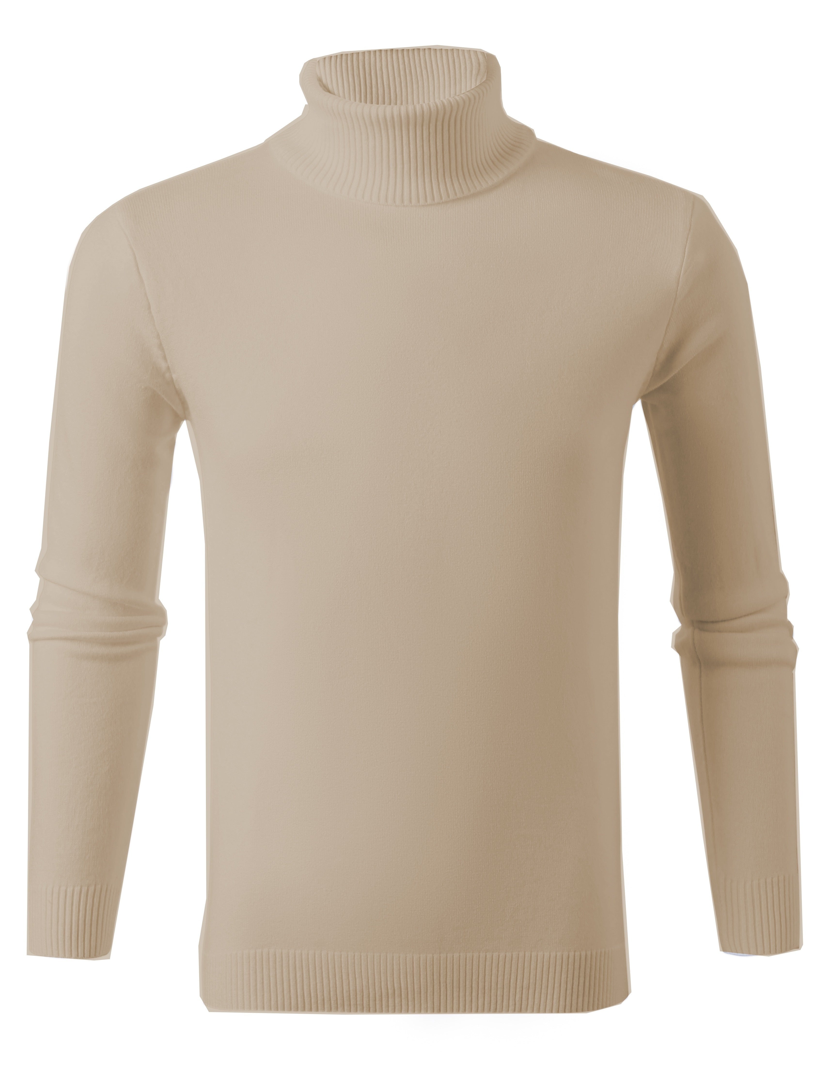 Pull Slim Tricoté Col Roulé pour Hommes