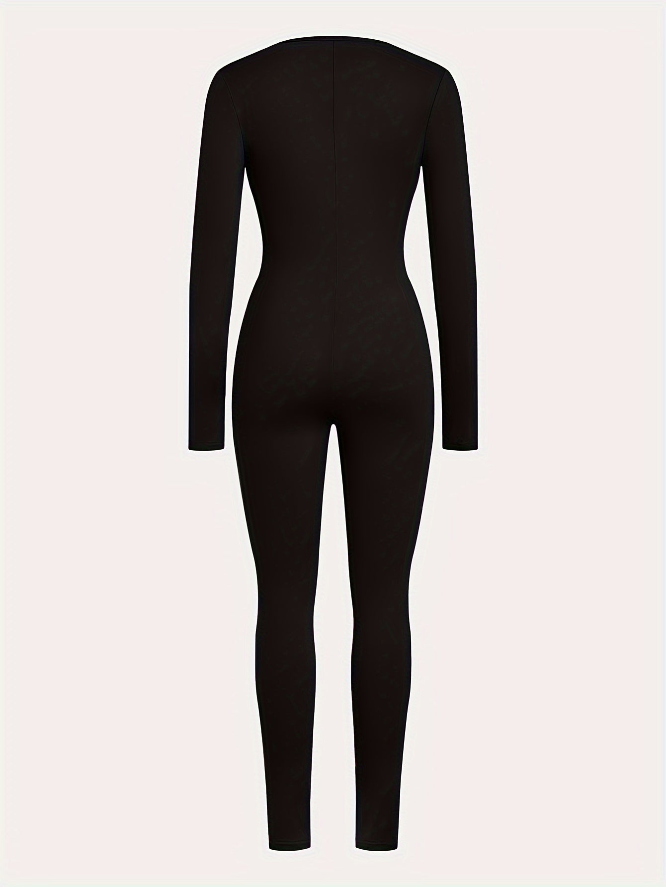 Combinaison skinny zippée pour femmes