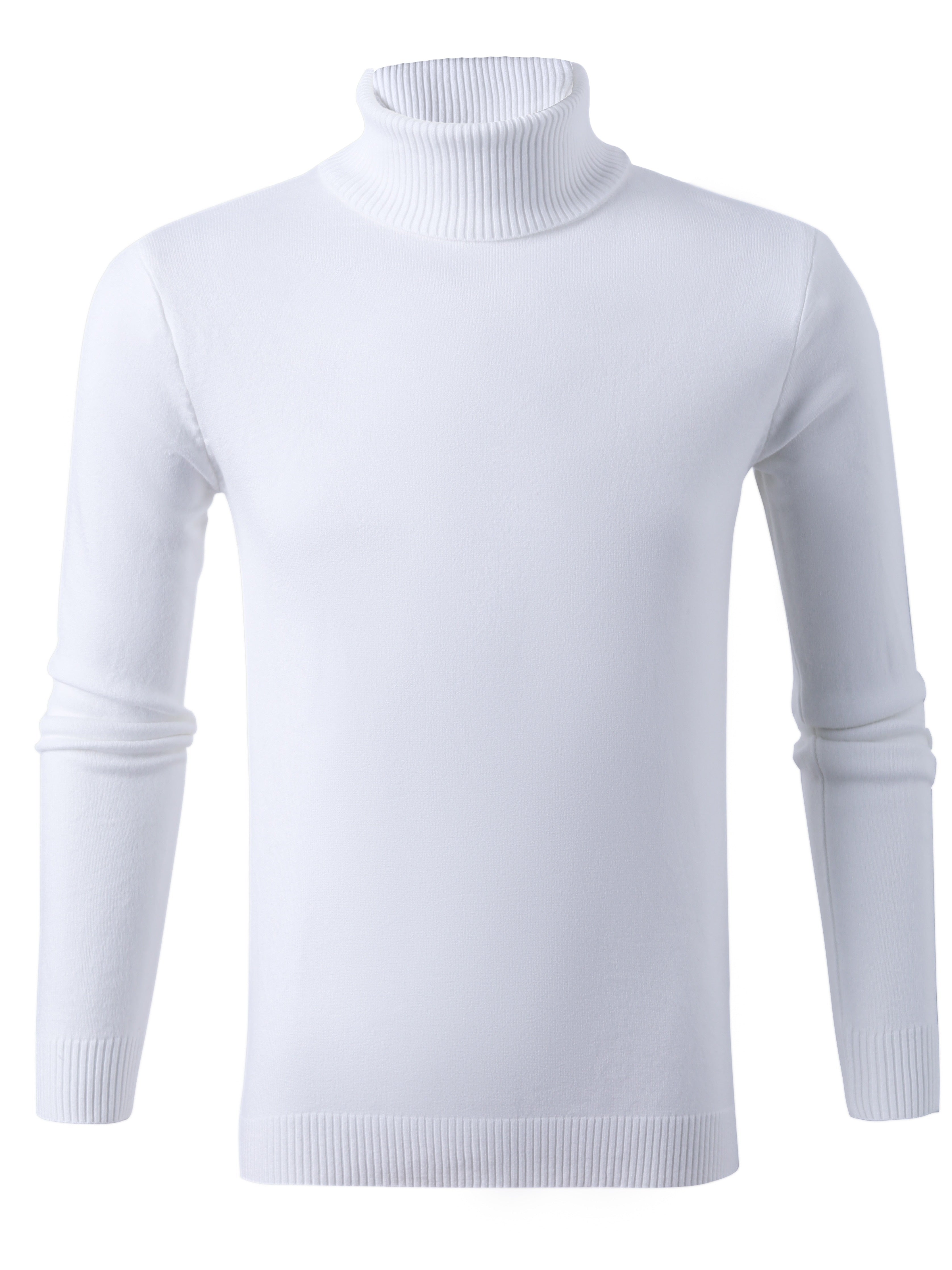 Pull Slim Tricoté Col Roulé pour Hommes