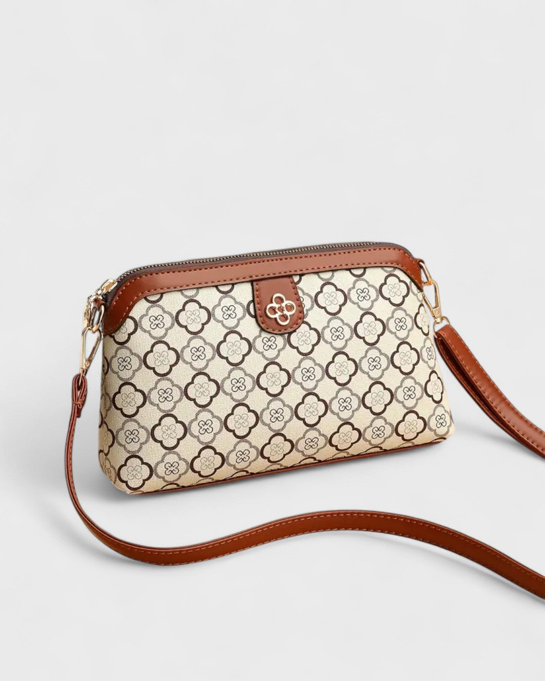 Sac bandoulière vintage à motifs géométriques et imprimés tissés