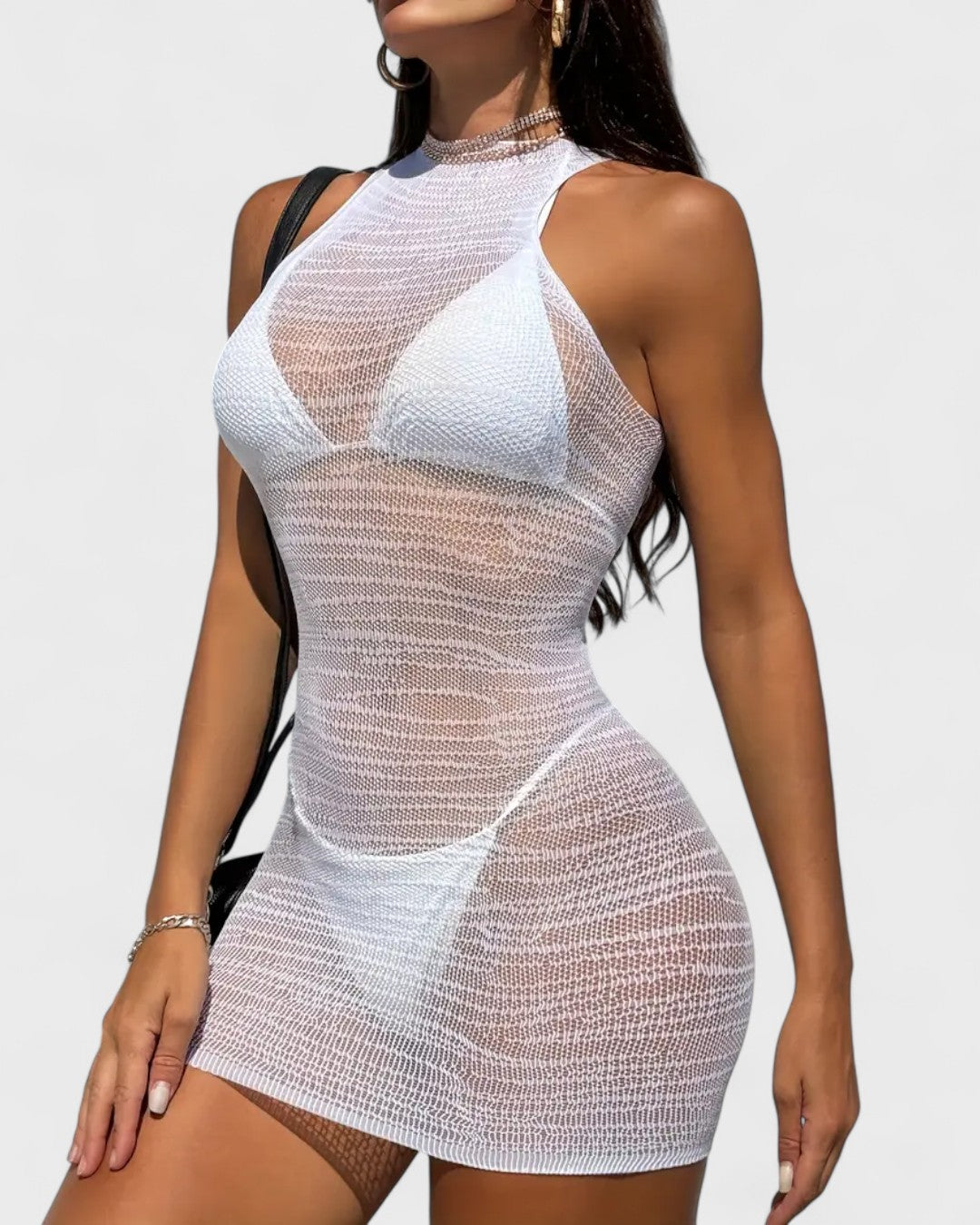 Robe de plage transparente