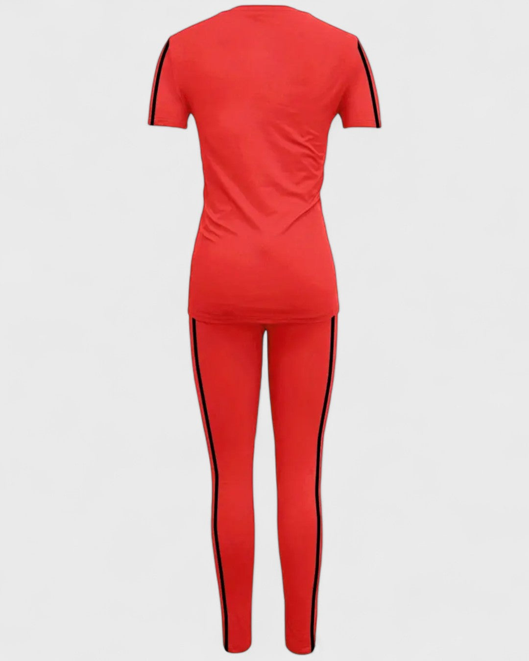 Ensemble t-shirt et legging à bandes contrastantes