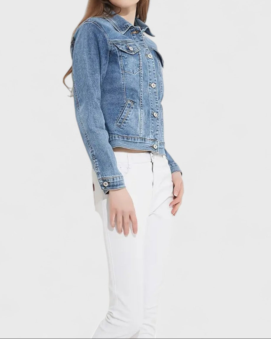 Veste en jean classique pour femme