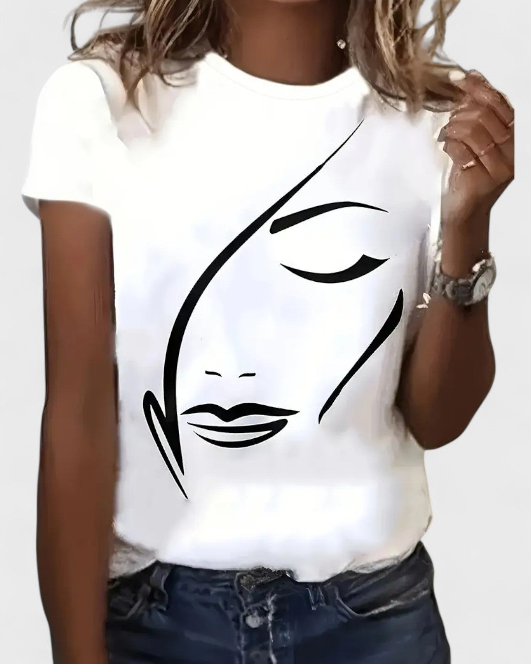 T-shirt femme avec imprimé graphique