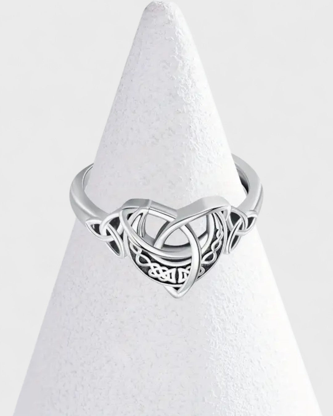 Bague celtique en argent 925 oxydé