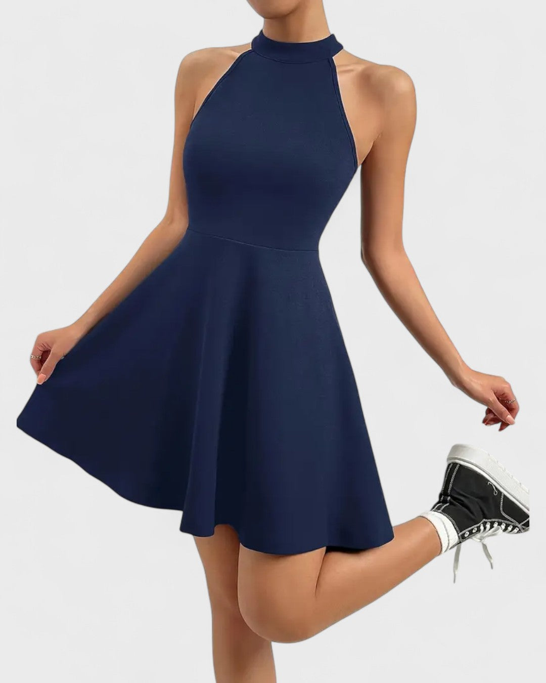 Robe patineuse dos nageur col montant