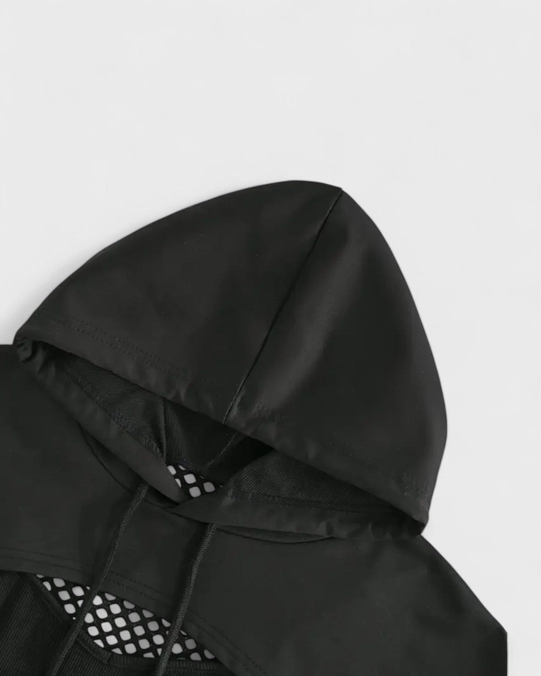 Sweat cropped en maille contrastée