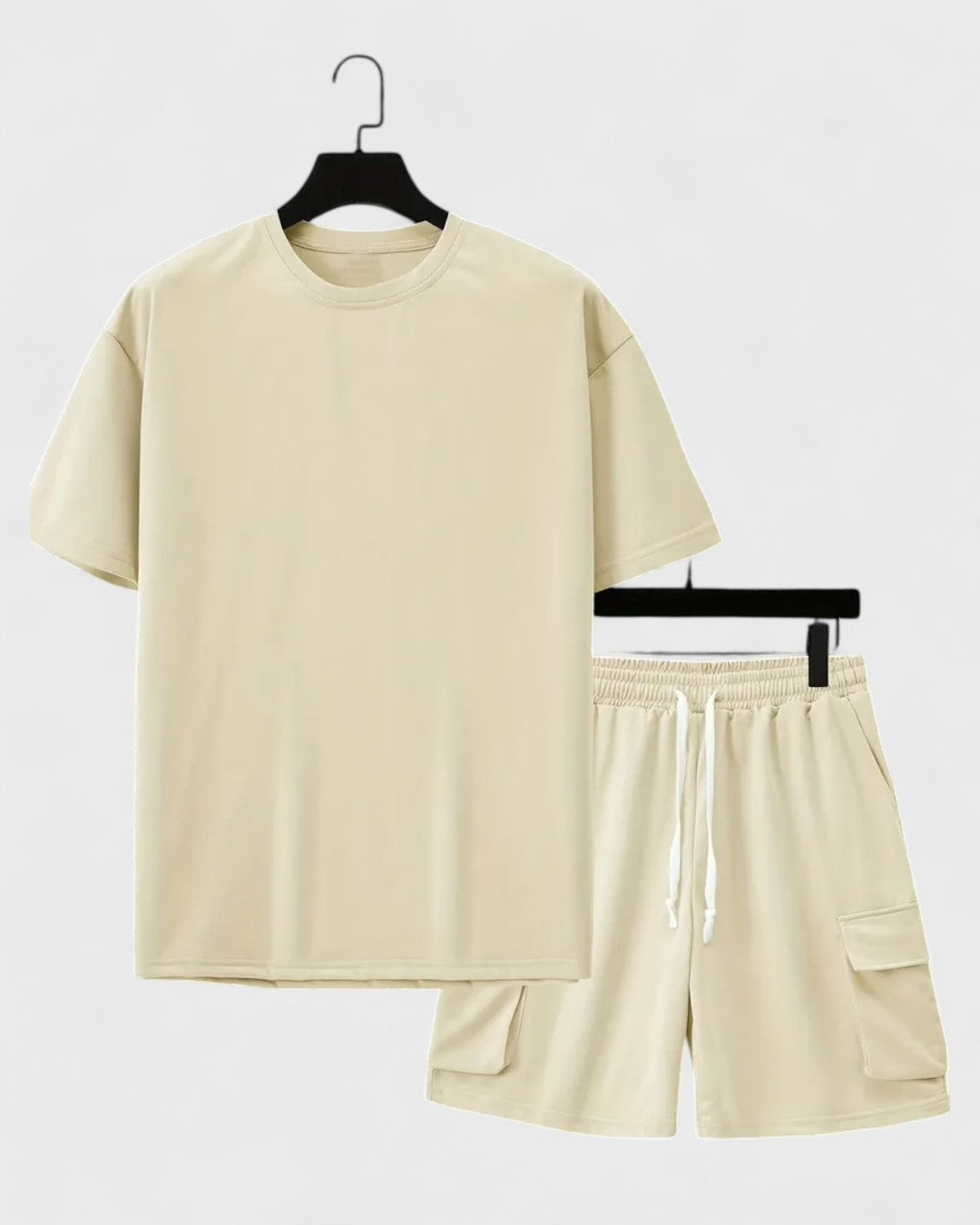 Ensemble t-shirt et short cargo homme