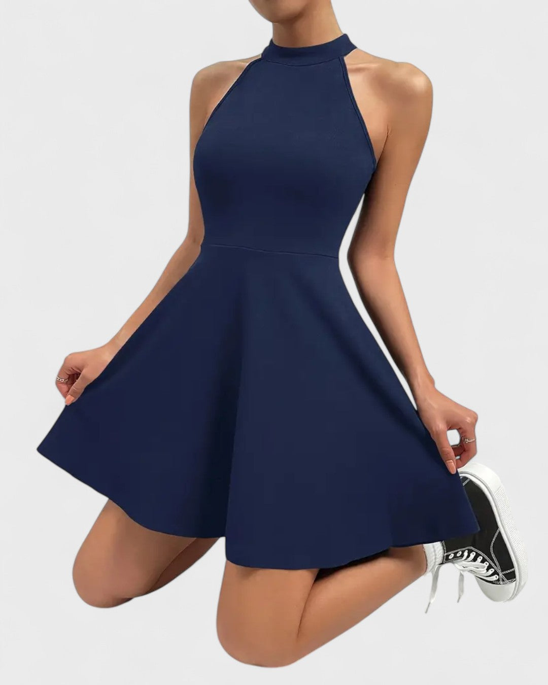 Robe patineuse dos nageur col montant