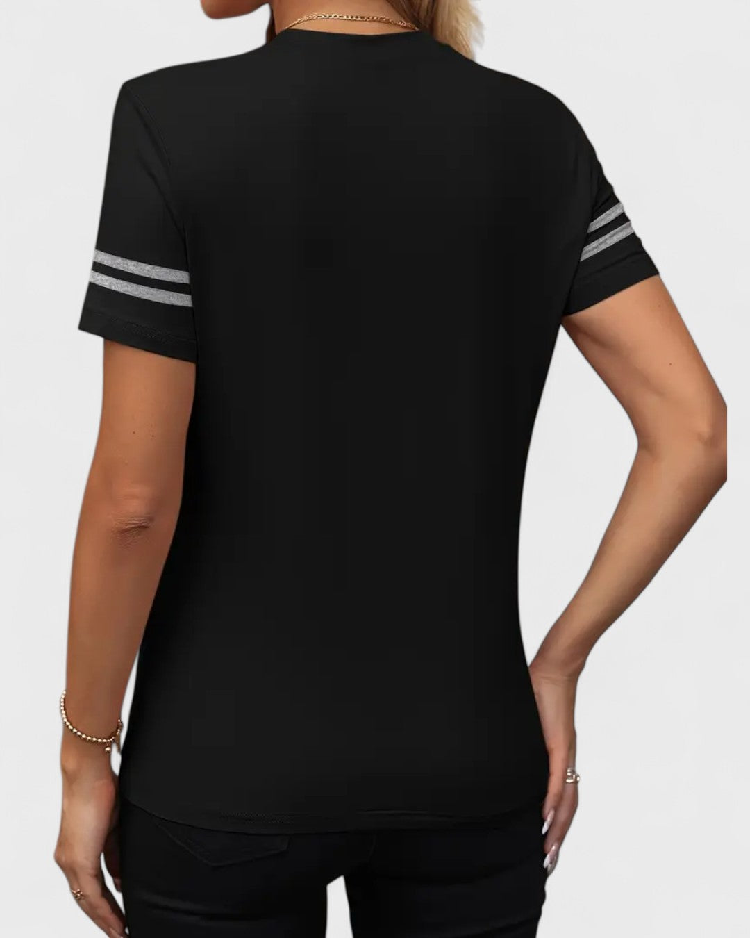 T-shirt femme color block à l'accent sport