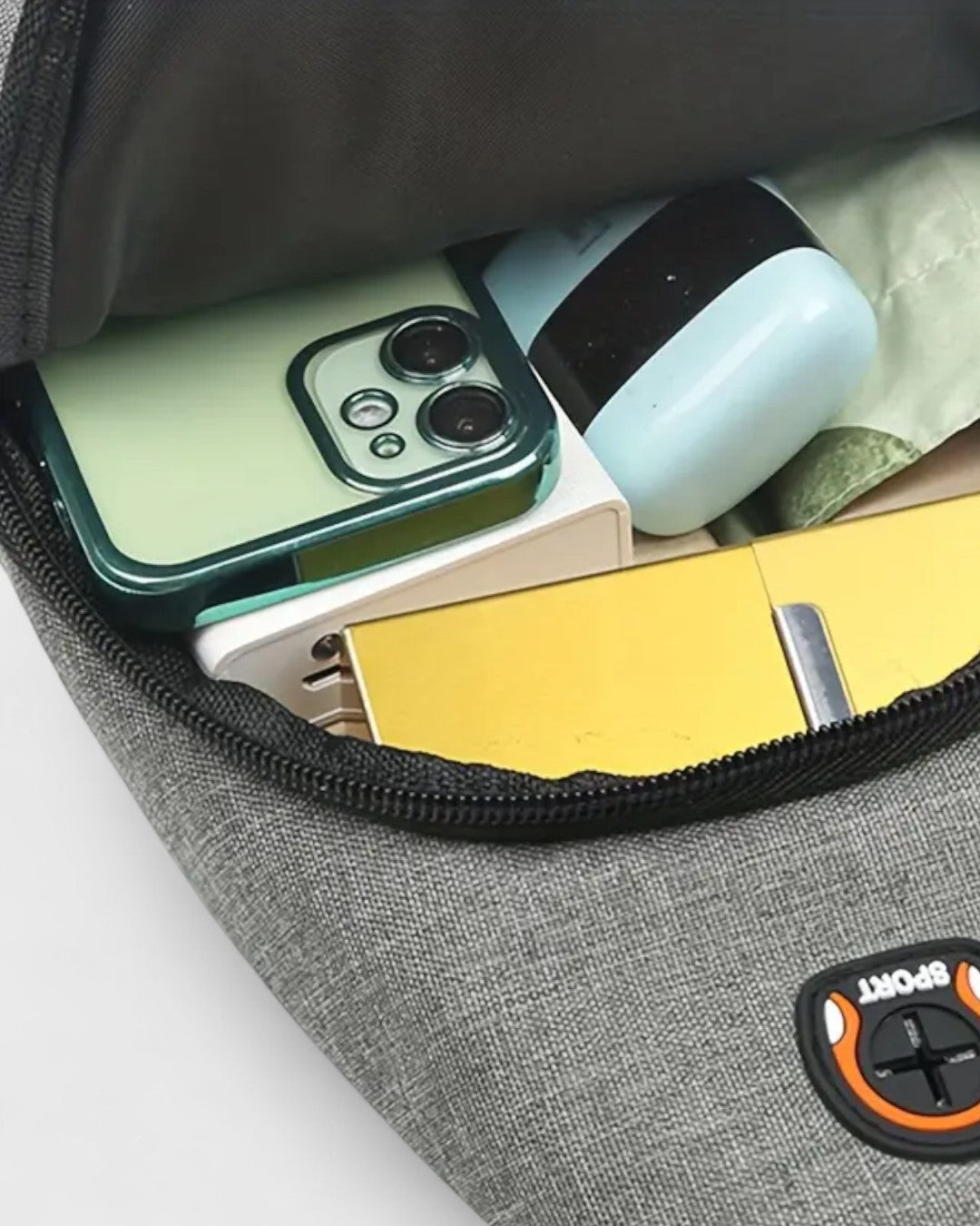 Sac bandoulière sport zippé