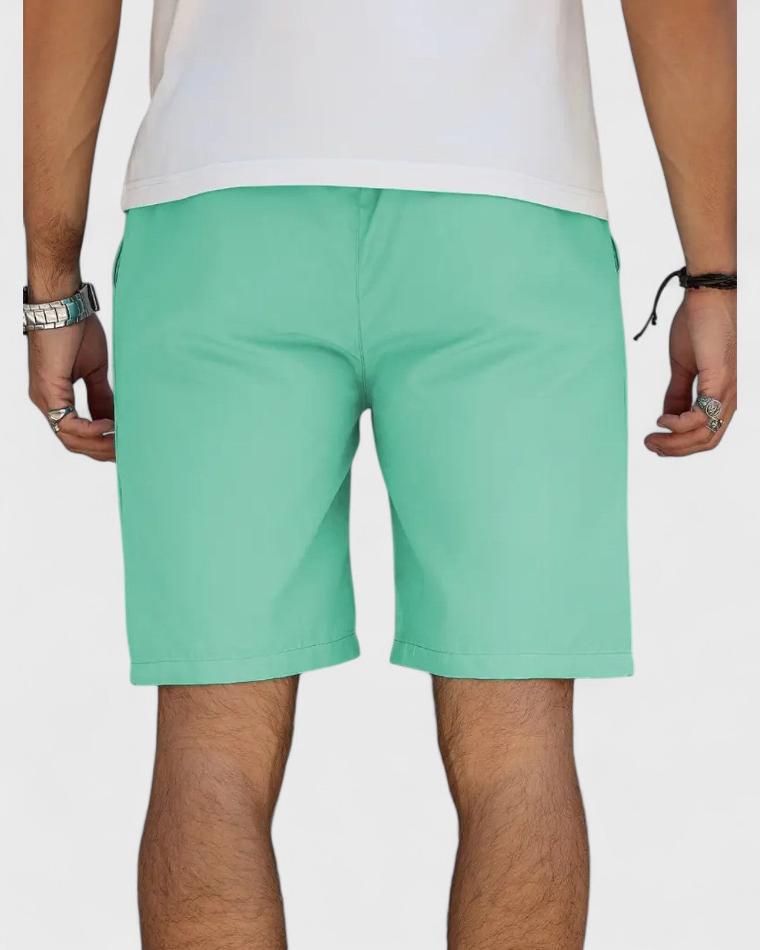 Short en jean droit classique pour homme