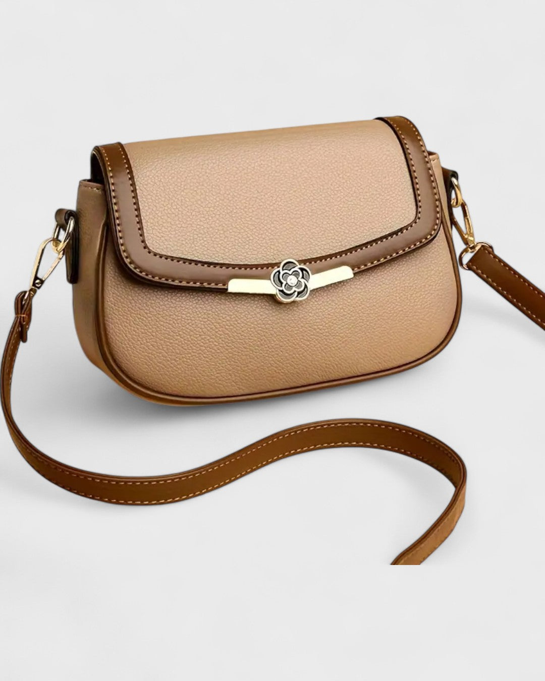 Sac bandoulière fleur décorative