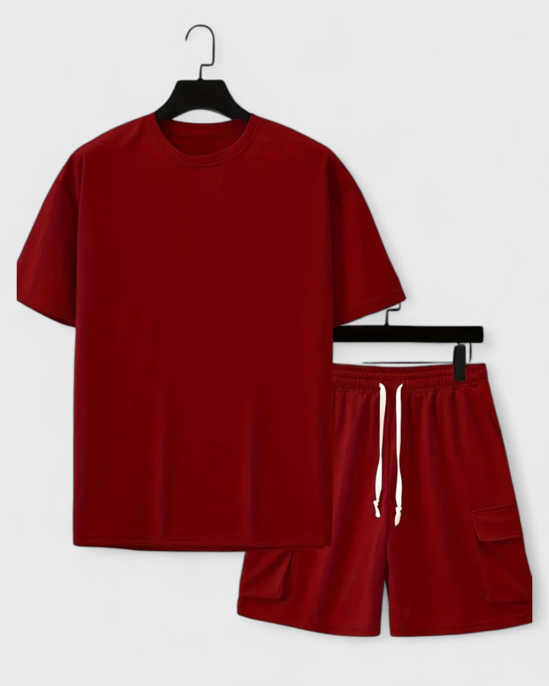 Ensemble t-shirt cargo et short à poches