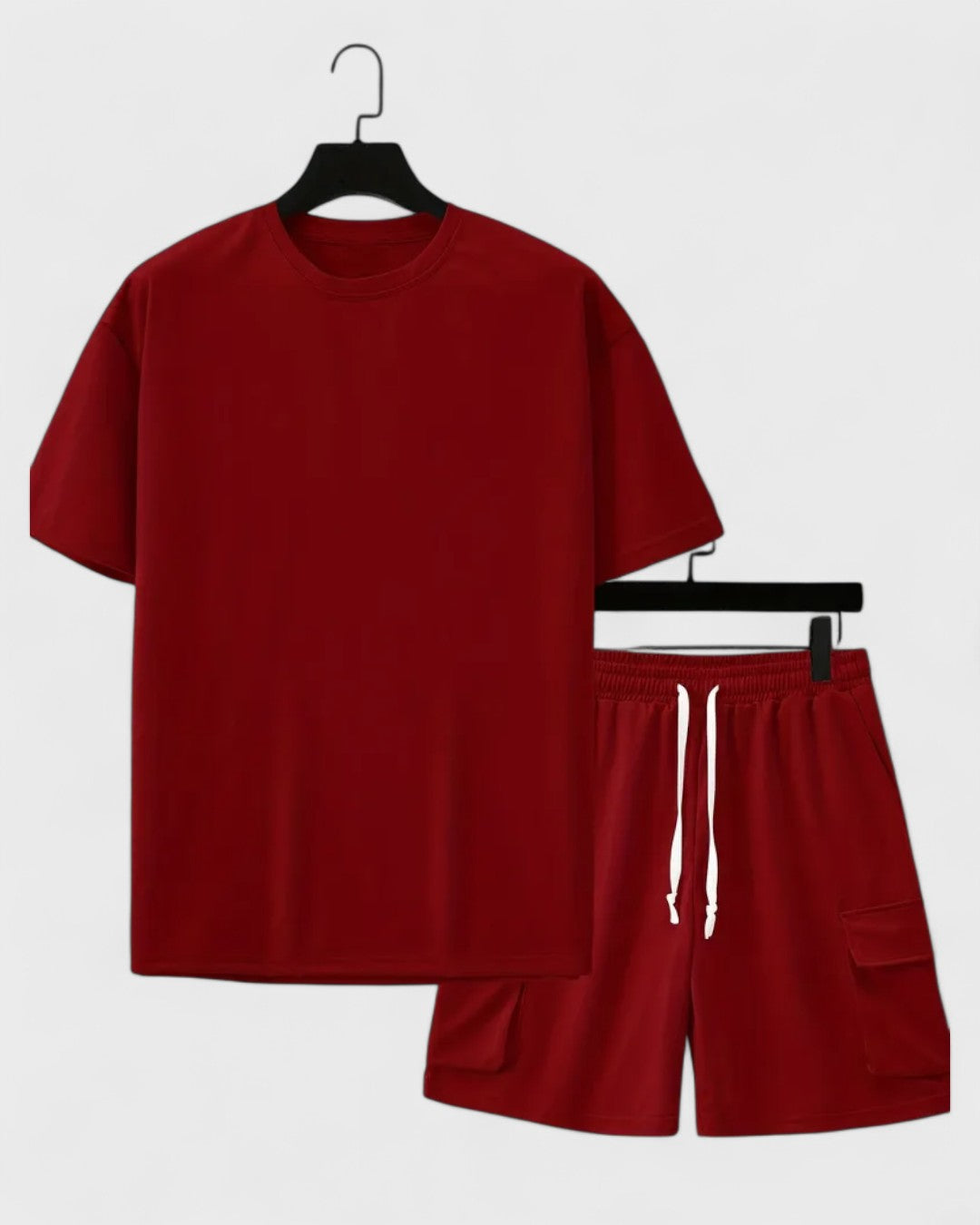 Ensemble t-shirt et short cargo homme