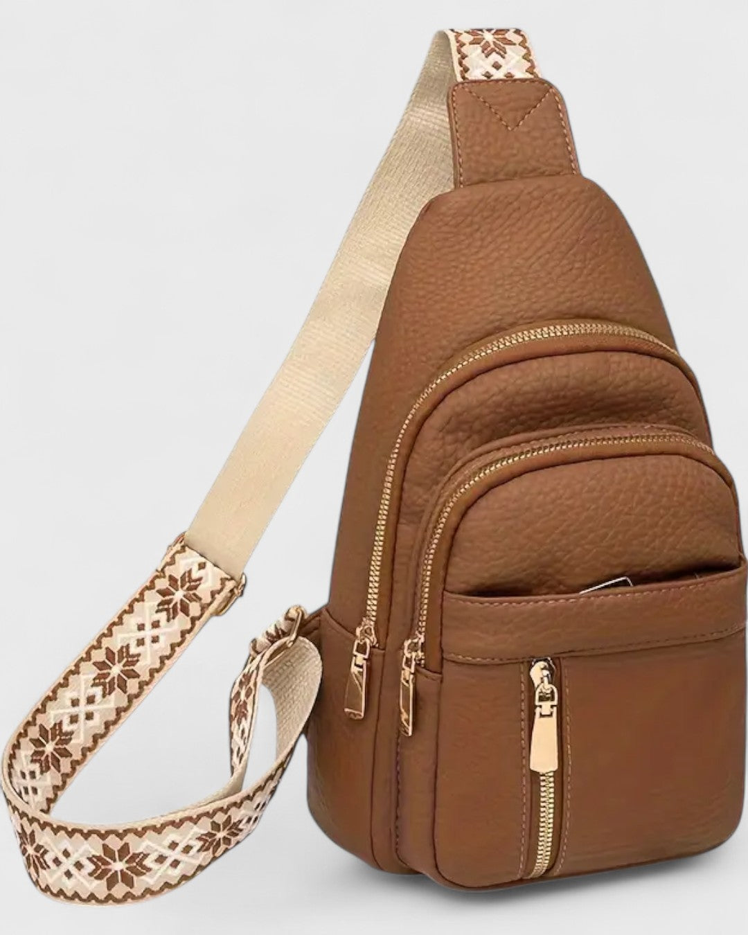 Sac bandoulière bohème compact multipoches