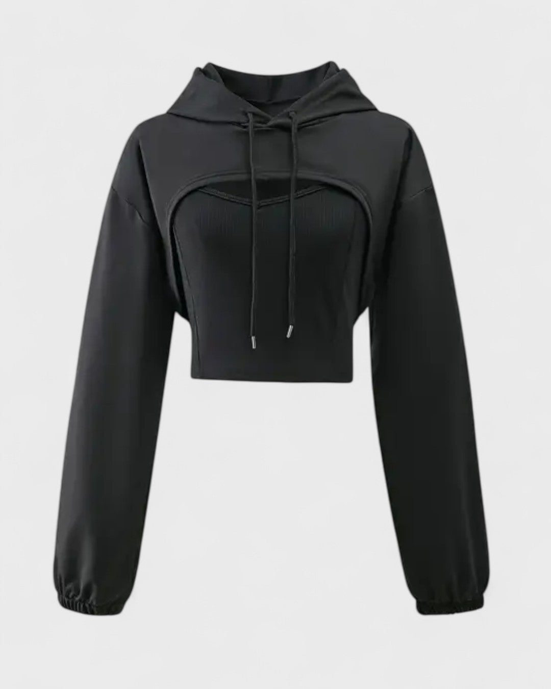 Ensemble sweat à capuche et débardeur crop