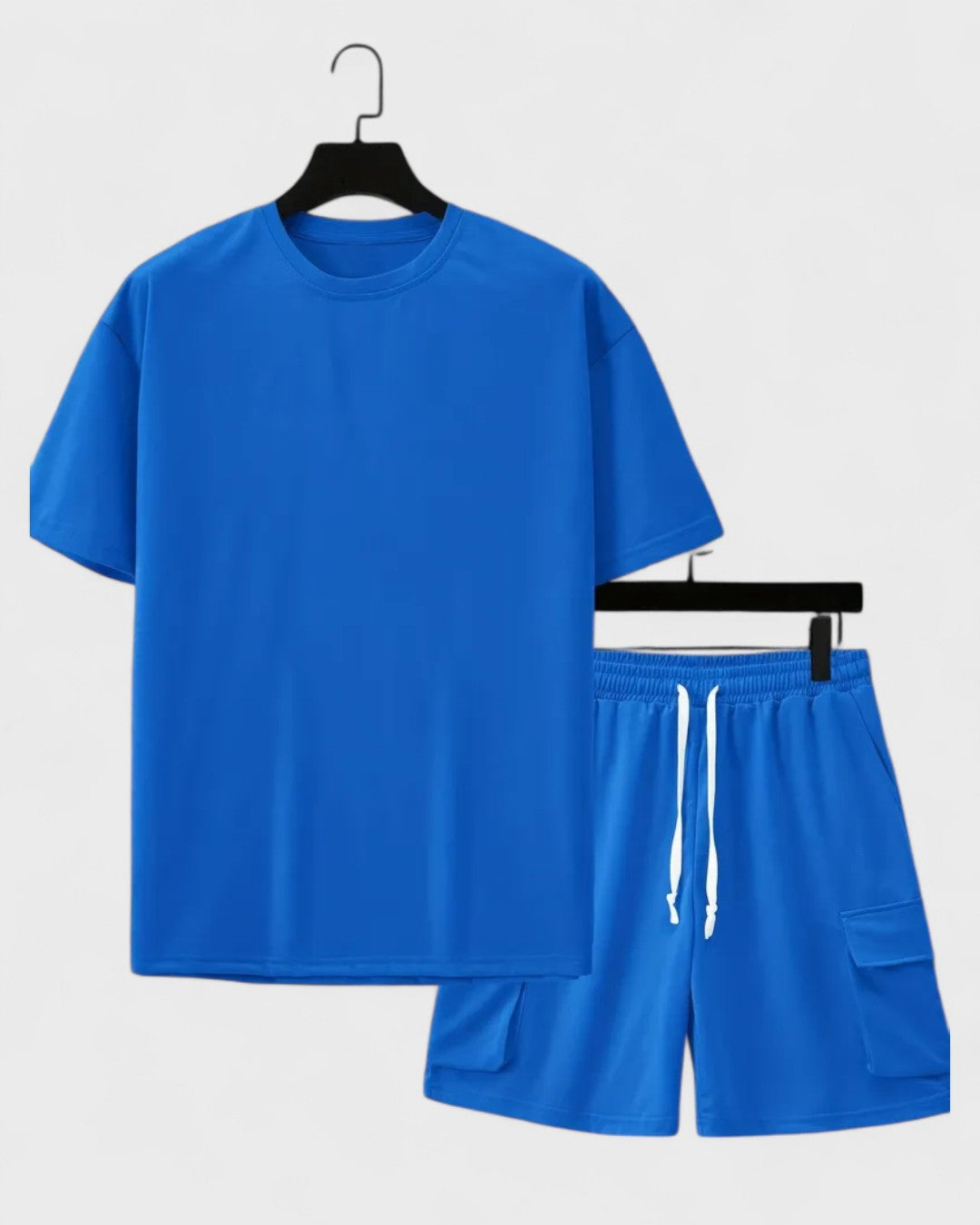 Ensemble t-shirt et short cargo homme