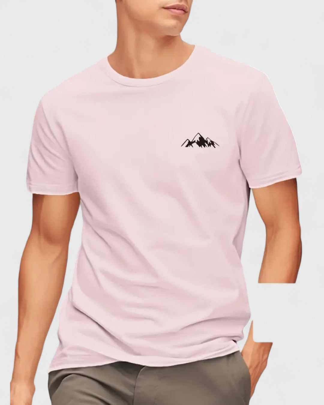 T-shirt en coton avec imprimé Mountain
