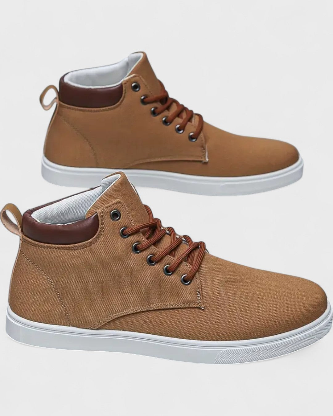 Baskets montantes en toile pour homme