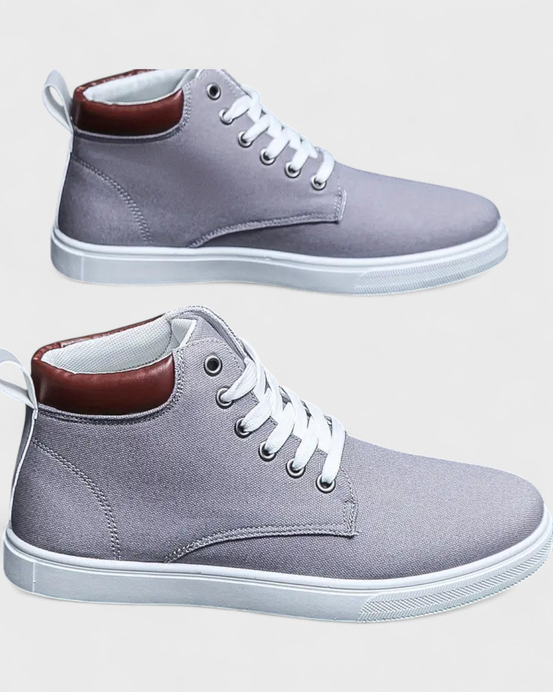 Baskets montantes en toile pour homme