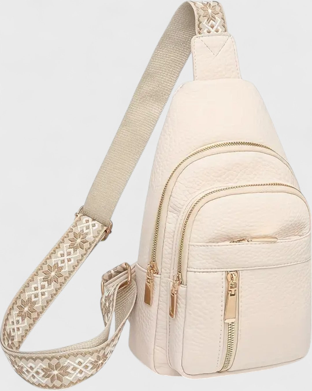 Sac bandoulière bohème compact multipoches