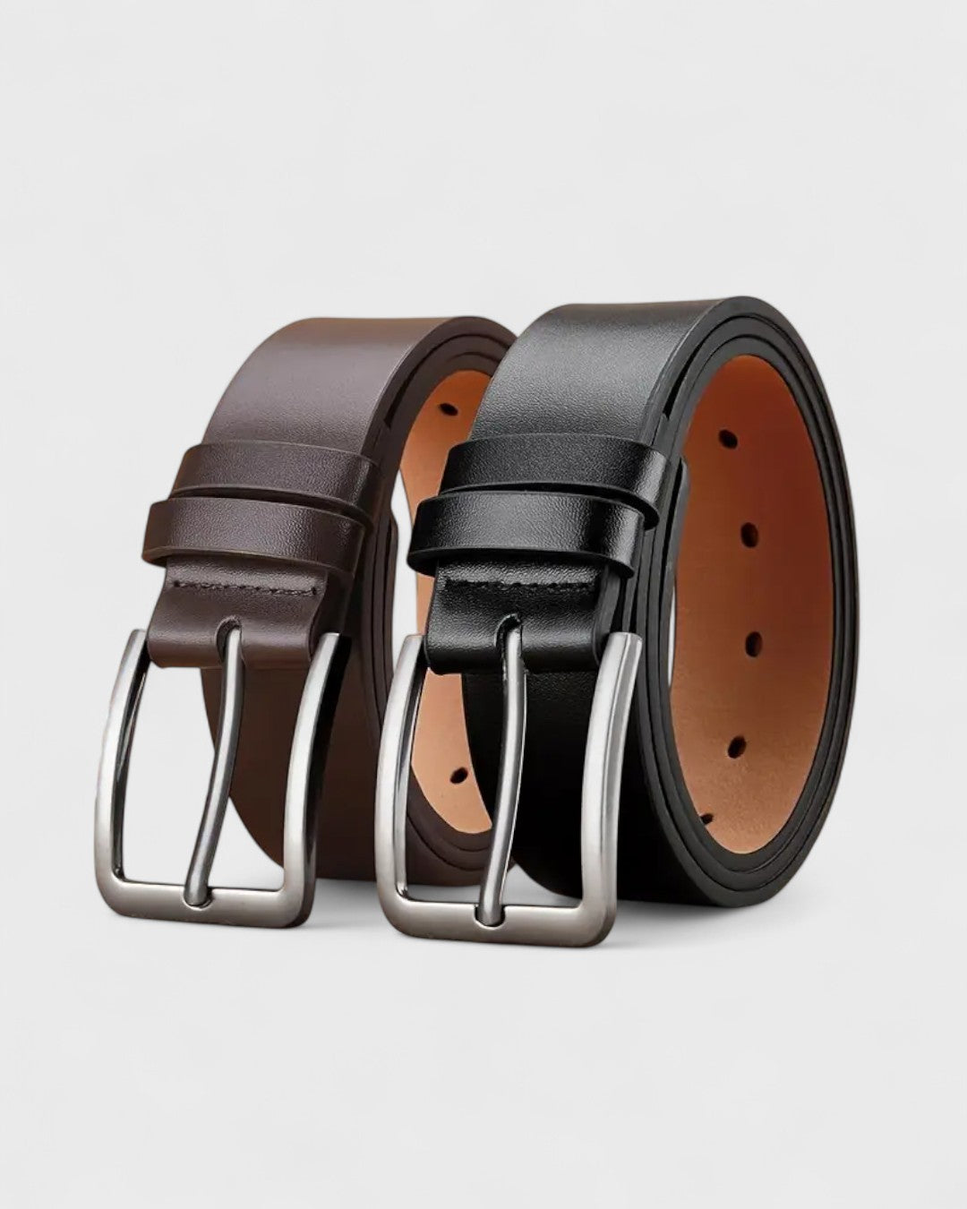 Arnaud | Ceinture en cuir véritable avec boucle carrée